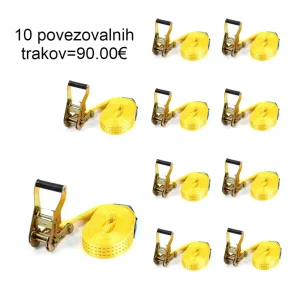 POVEZOVALNI TRAKOVI-GURTNE-3000kg,6m(brez kavlja)10x